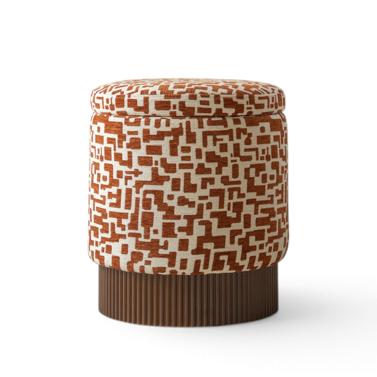 Indore Home - Saar - Pouf - Ottoman - Brown - Beige