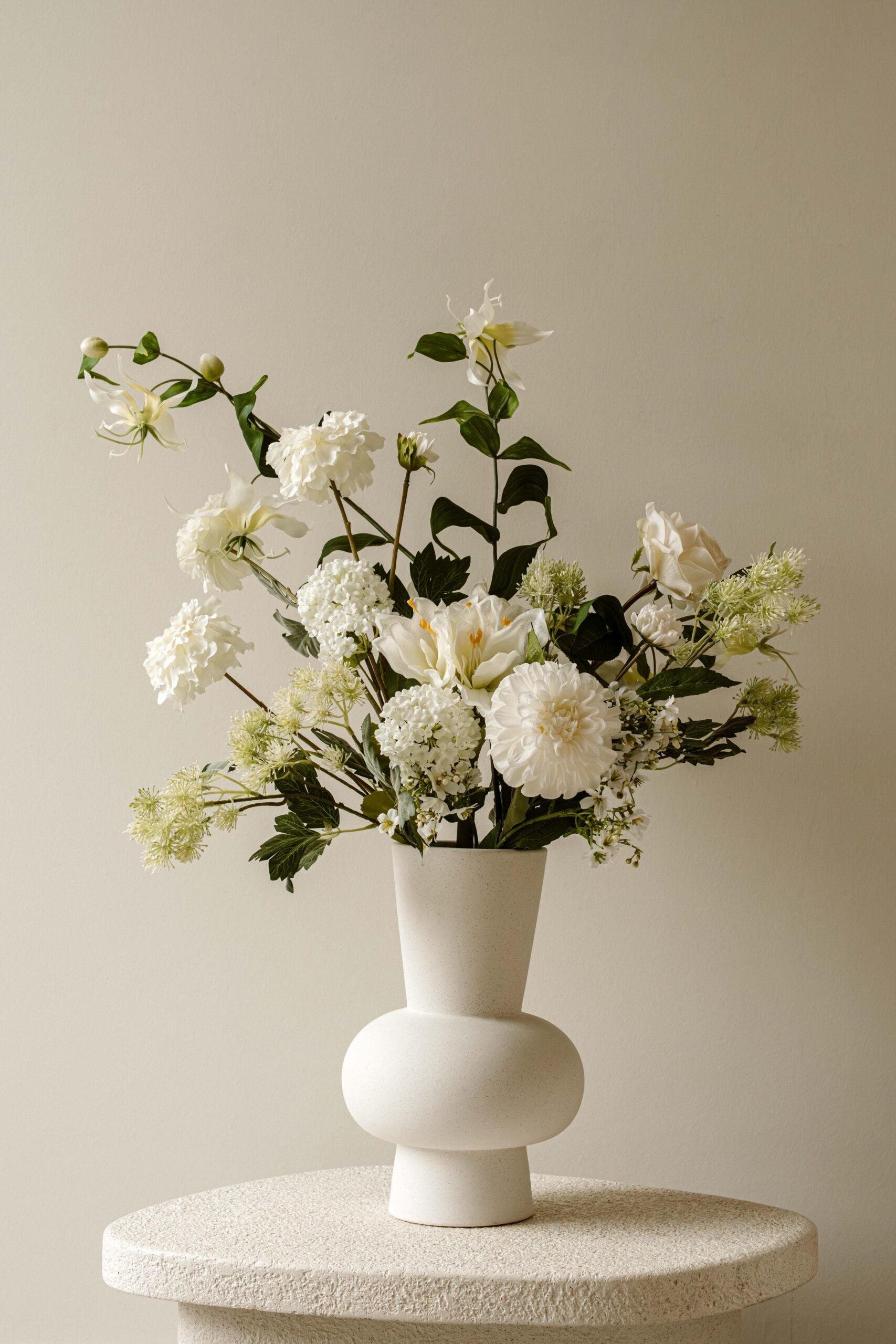 Silk bouquet - White