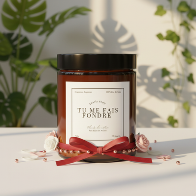 Bougie de Saint-Valentin Édition Limitée 35h - Vous Me Faites Fondre - Khamrah