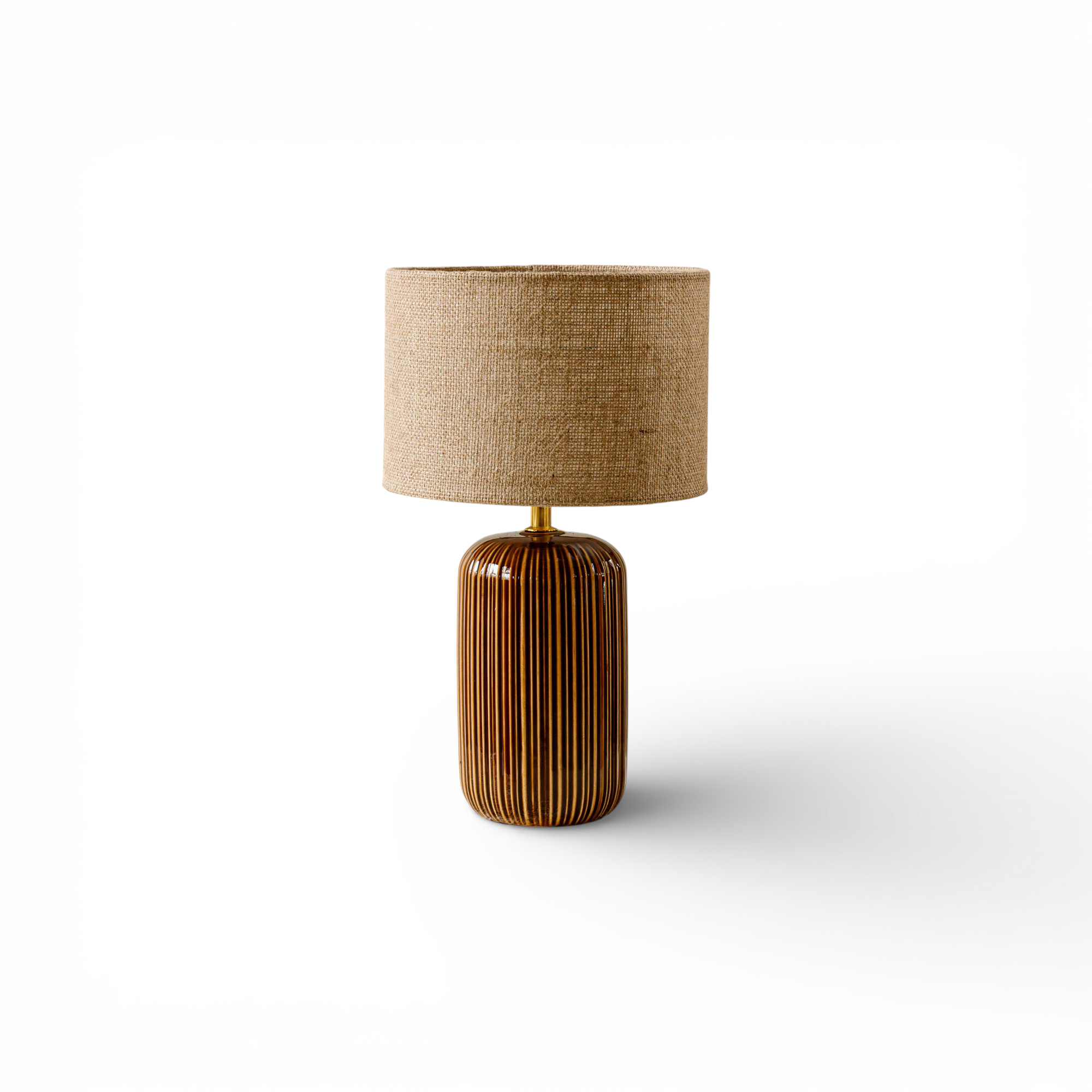Indore Home - Verona - S - Table Lamp - Brown
