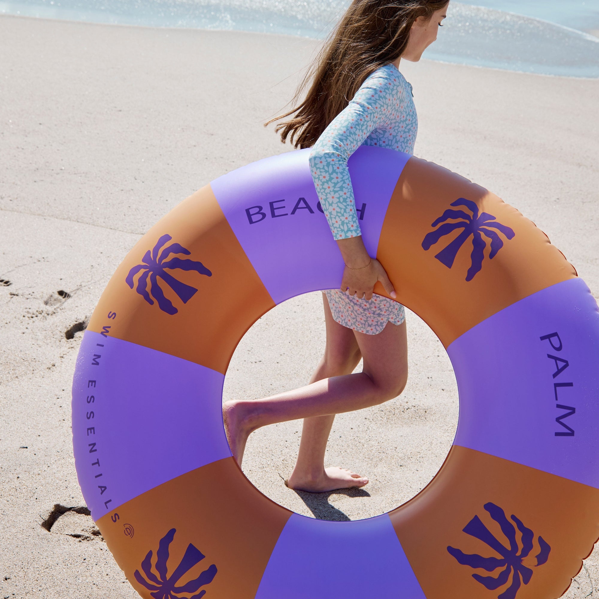Palm Trees | Purple/Orange Pool Float 120 cm