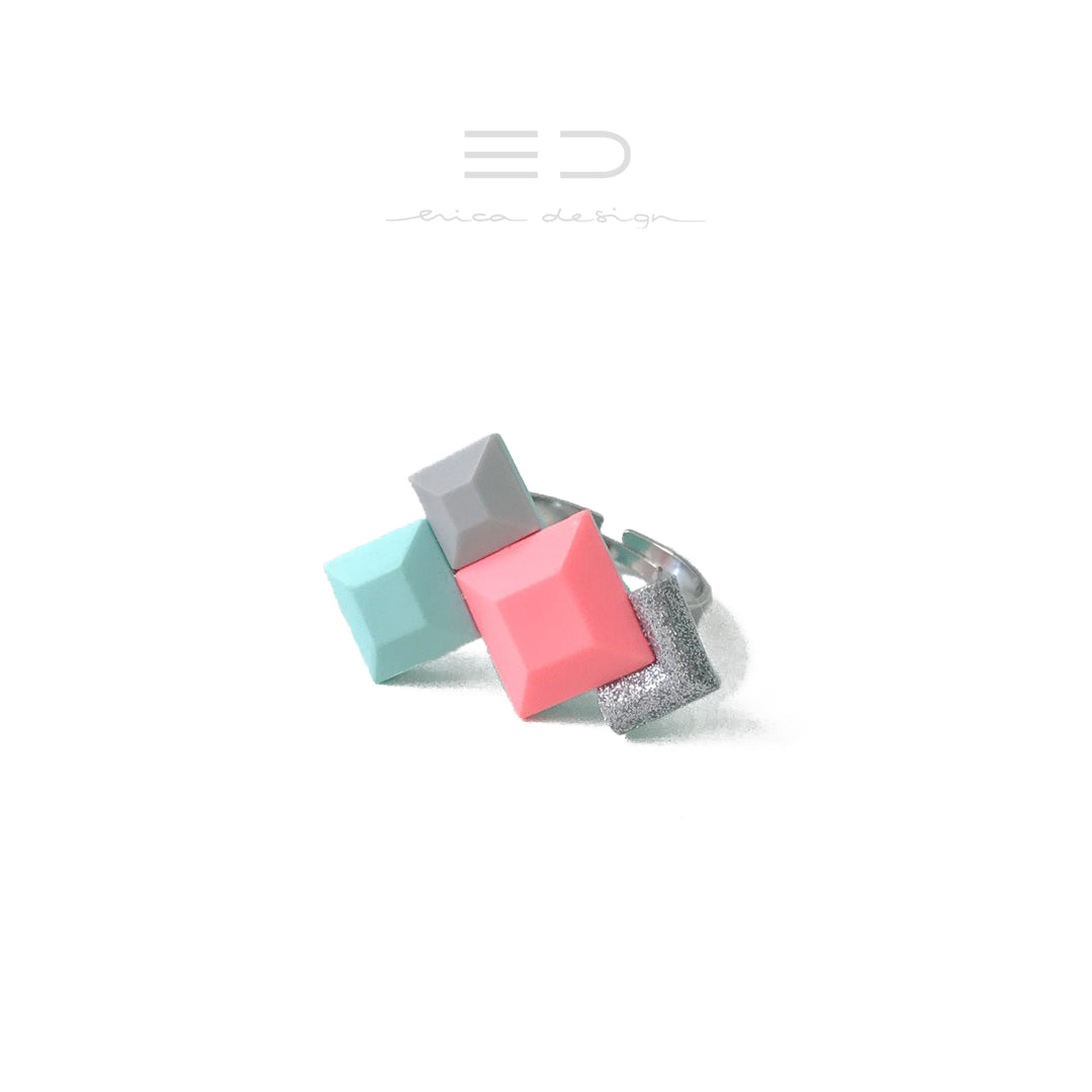 EXPANSION | gray – mint – coral – silver