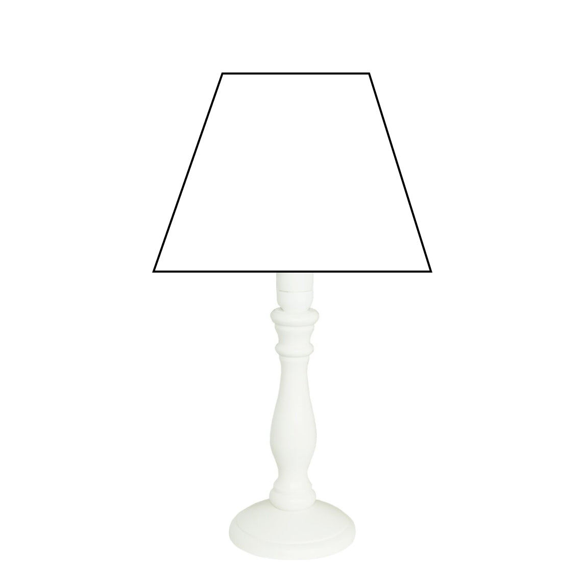 Diverse Holz Lampenvoet Tina – Stijlvolle Natuurlijke uitstraling in Wit (22 cm E14 / 28 cm E27)