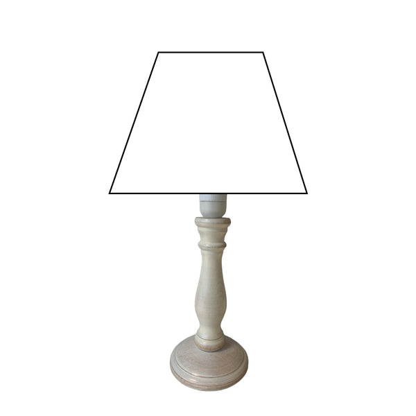 Various Lamp Base Tina - Cream - E14 - 22 or 28 cm - Timeless & Elegant by Various