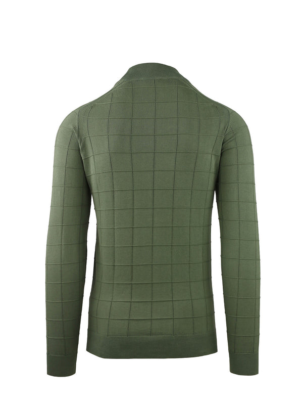 FULL ZIP JACKET WITH CHECK PATTERN