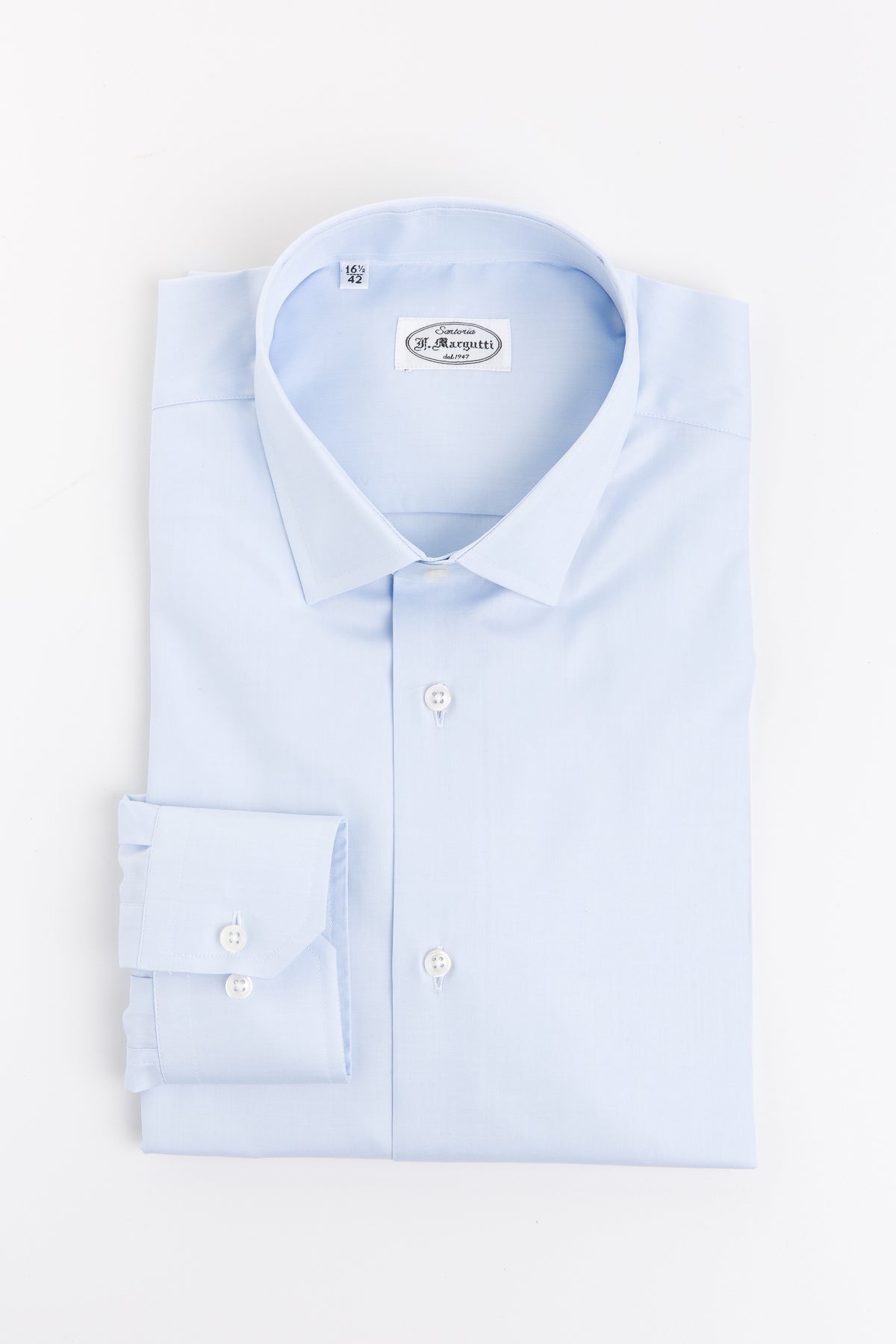 Light Blue Twill Shirt Thomas Mason