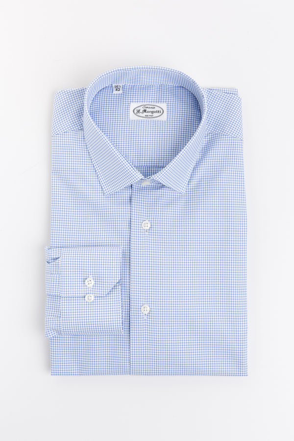 Thomas Mason Check Shirt in Pure Cotton