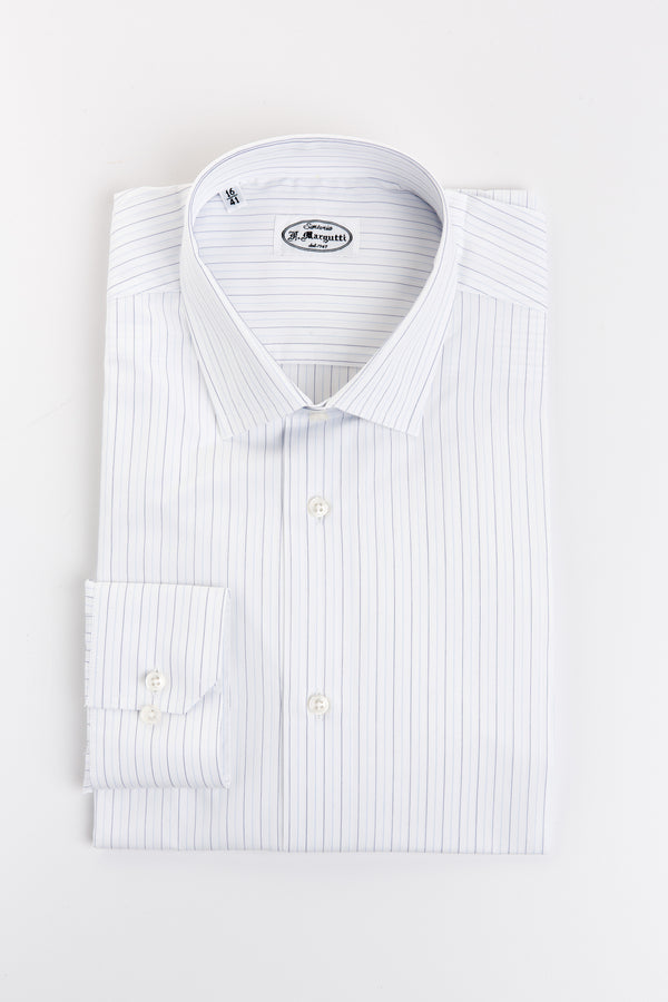 Thomas Mason Striped Poplin Shirt