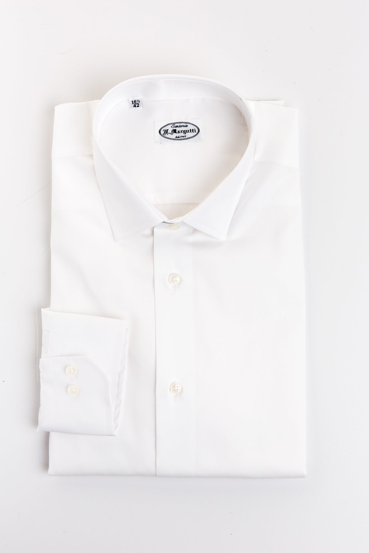 White Twill Shirt Thomas Mason