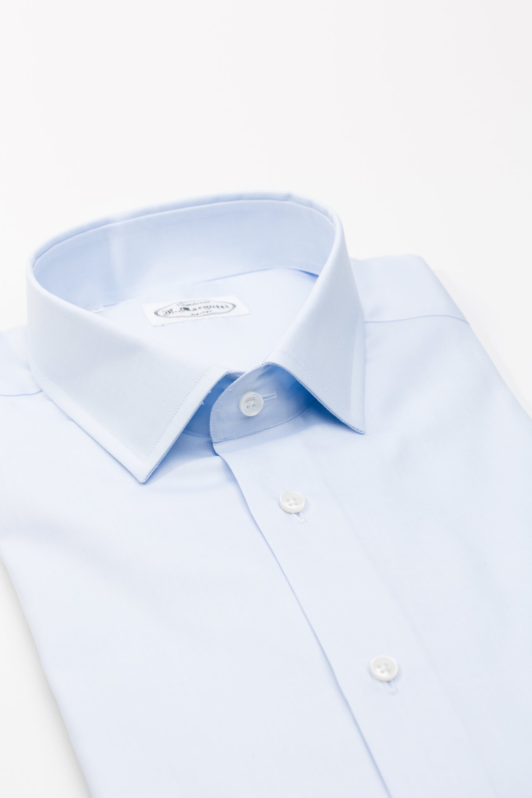 Light Blue Twill Shirt Thomas Mason