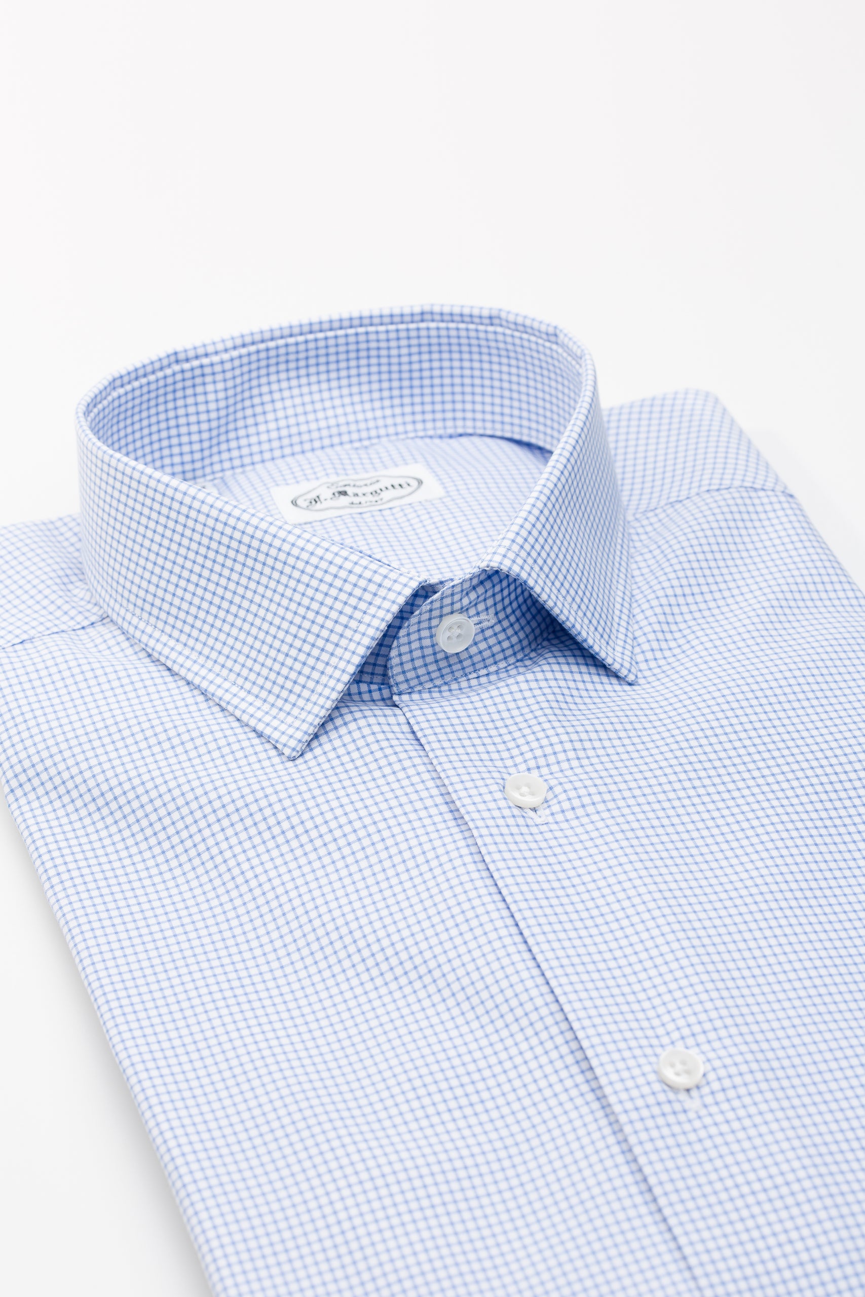 Thomas Mason Check Shirt in Pure Cotton