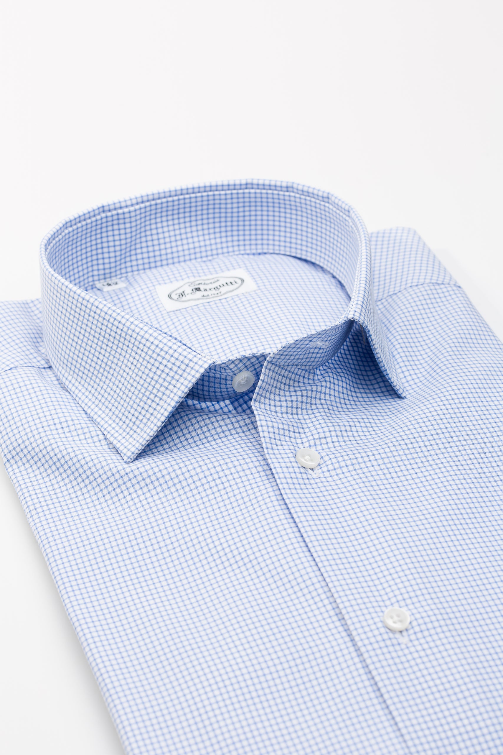 Thomas Mason Check Shirt in Pure Cotton
