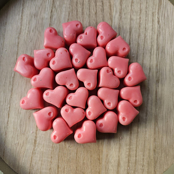 Wild Strawberries Hearts, 3 pcs