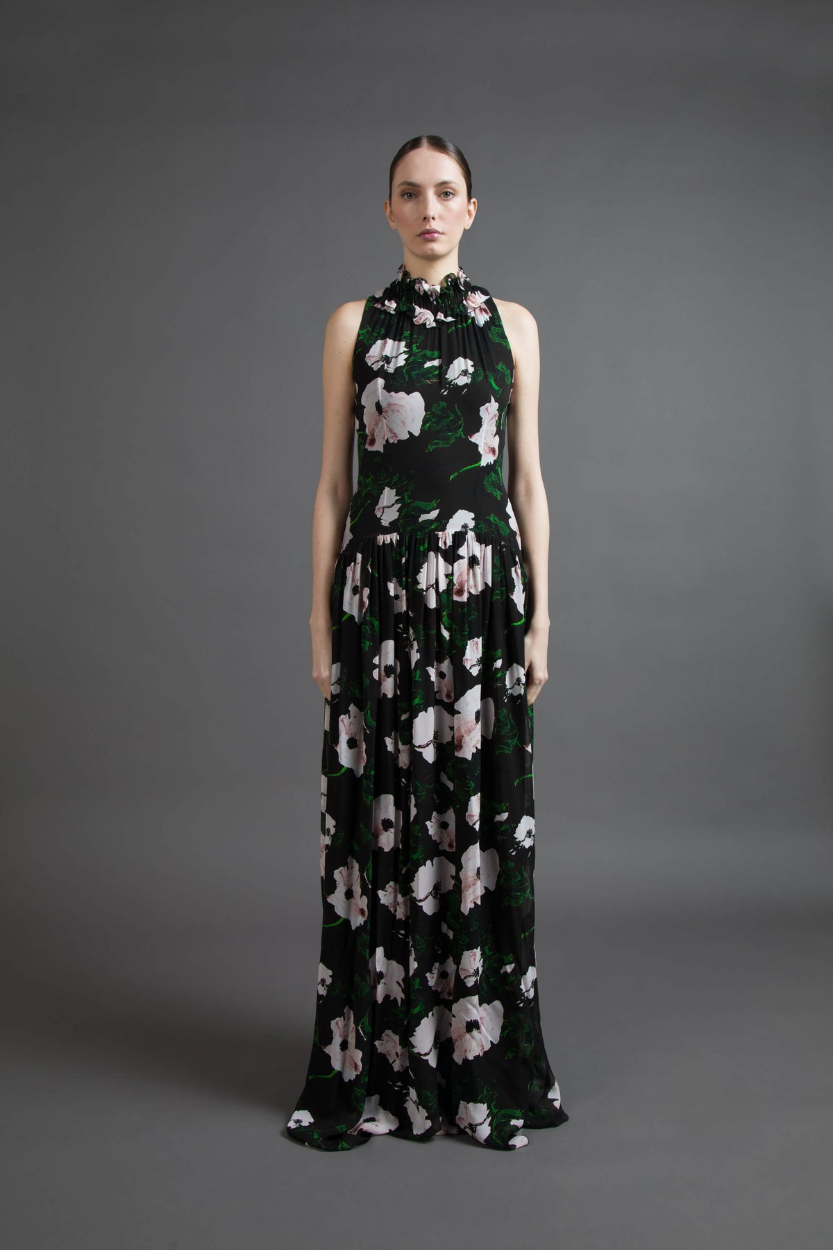 LONG DRESS WITH FLORAL PRINT