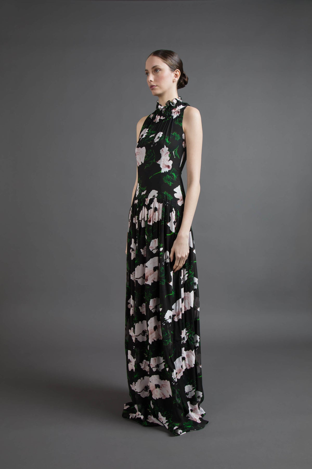 LONG DRESS WITH FLORAL PRINT