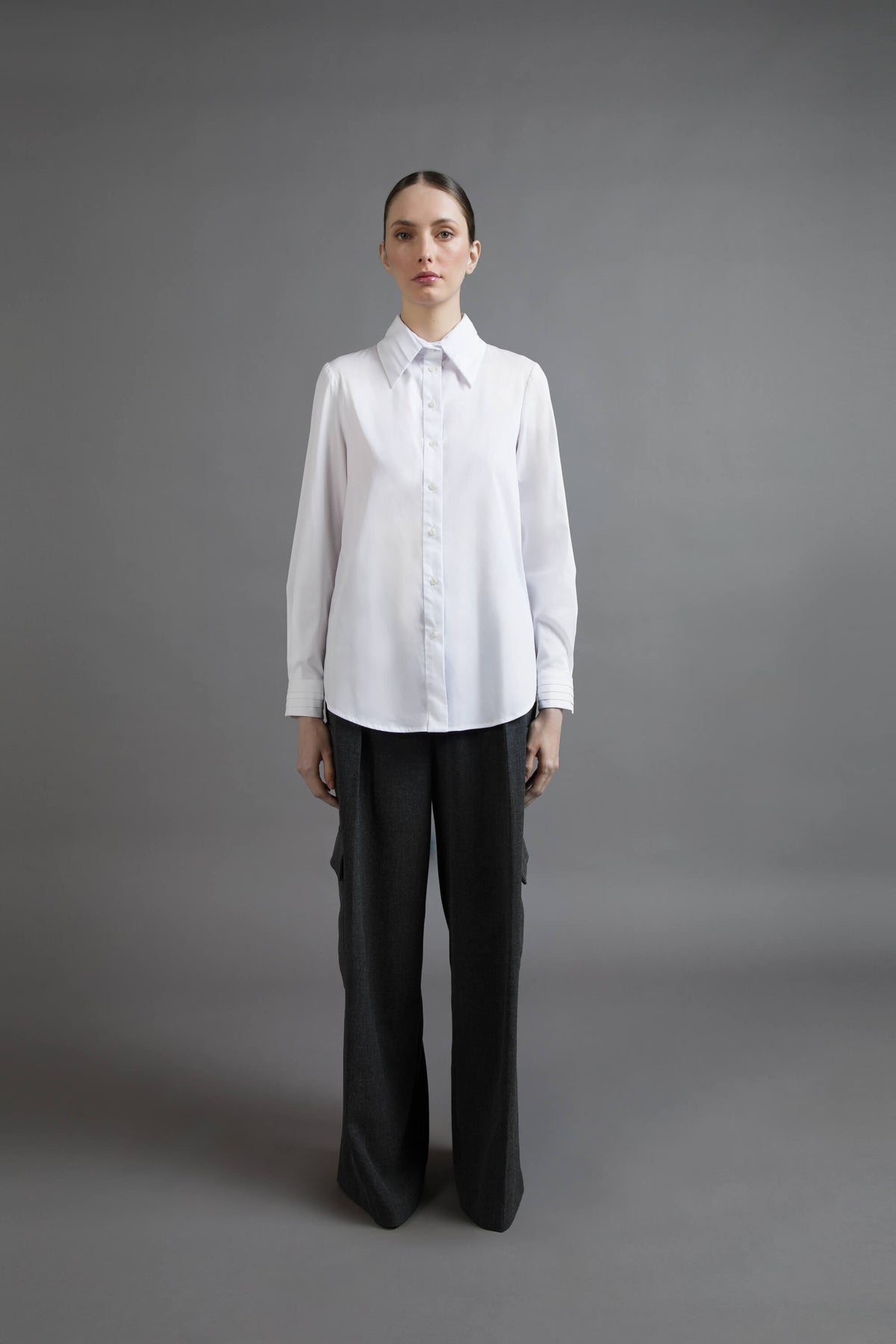 CAMICIA IN POPELINE DI COTONE