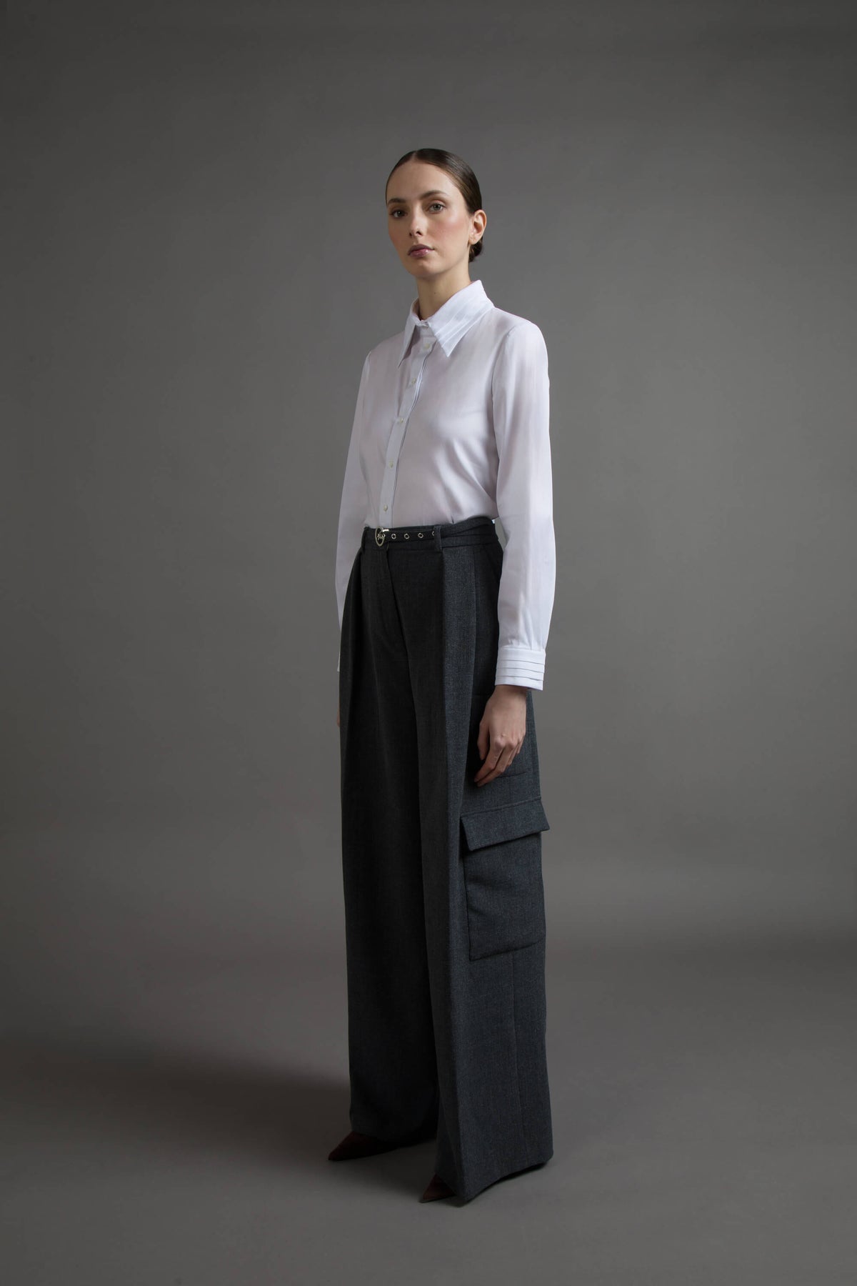 OVERSIZED CARGO PANTS IN FLANNEL