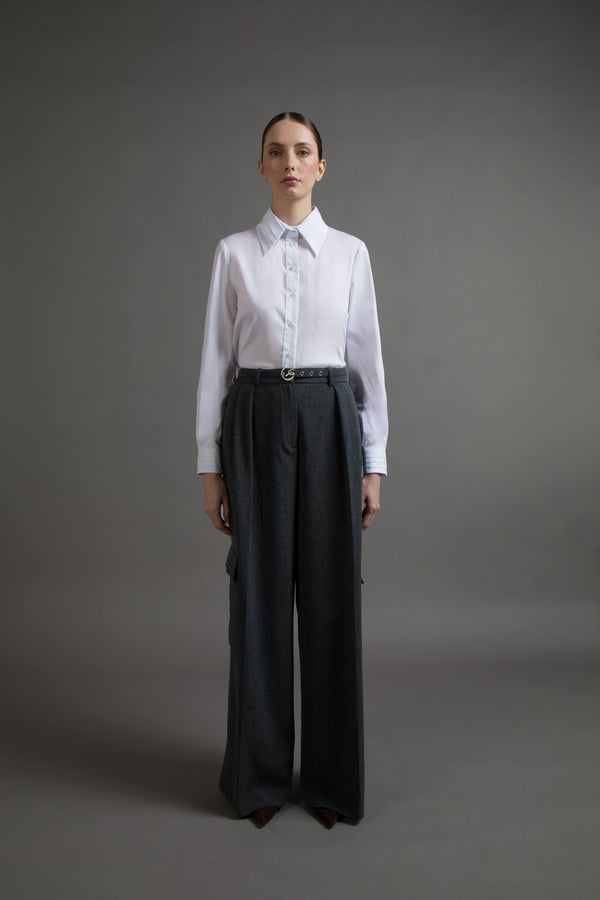 OVERSIZED CARGO PANTS IN FLANNEL