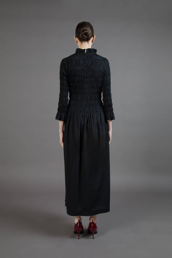 ABITO MIDI PUNTO SMOCK