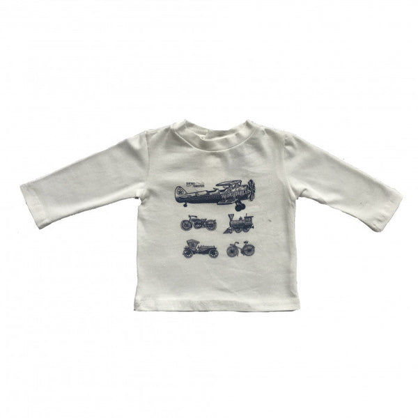 T-SHIRT AVEC IMPRIMÉ DE CAMION BLEU