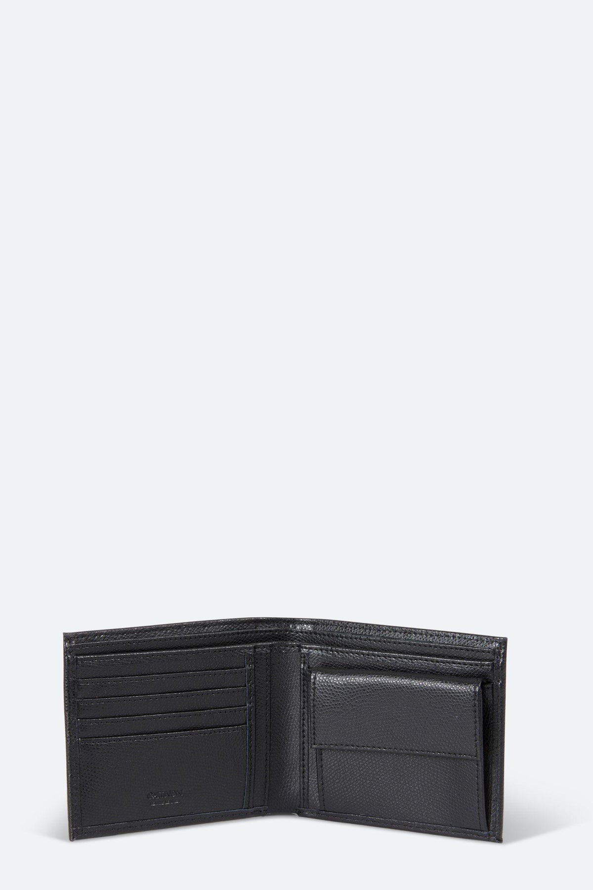Black leather men's wallet