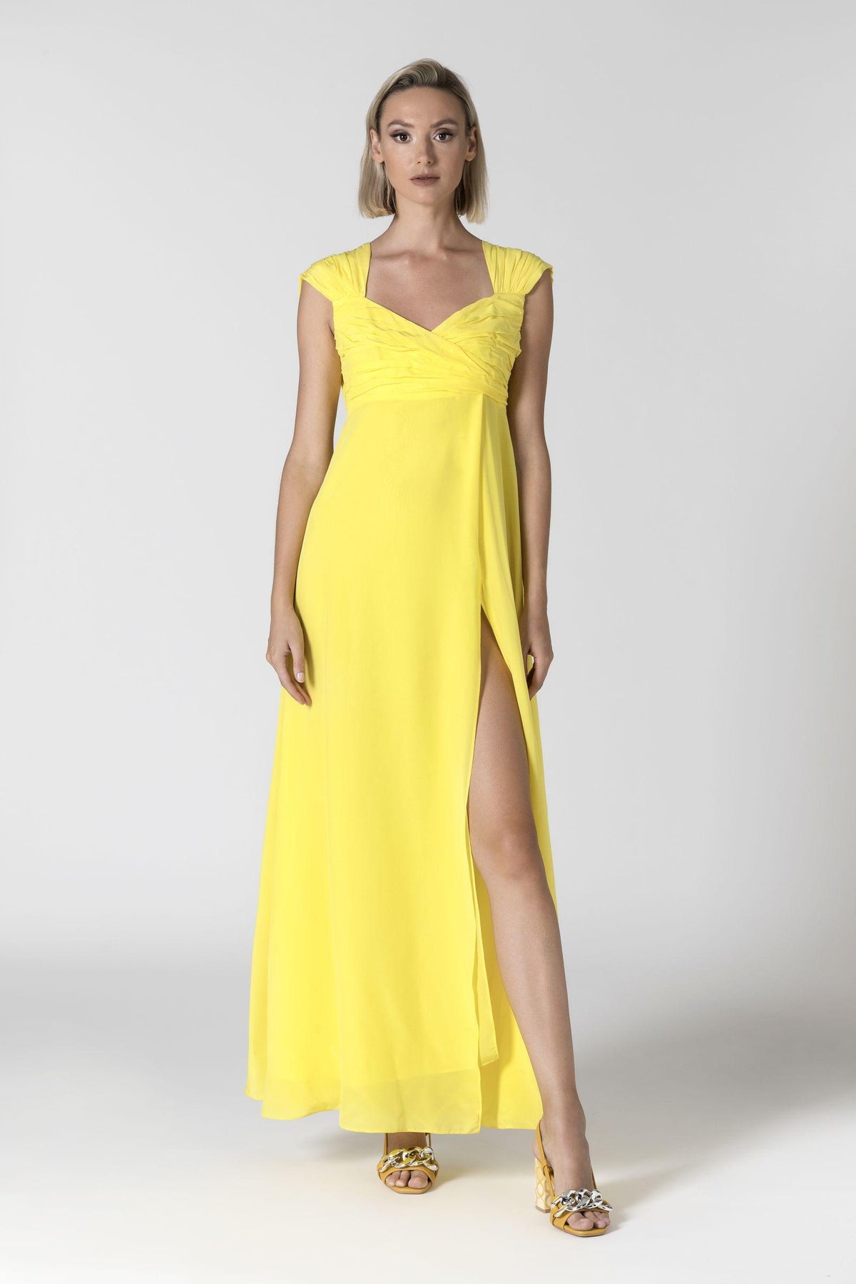 Cameron Teometric Yellow Sandal
