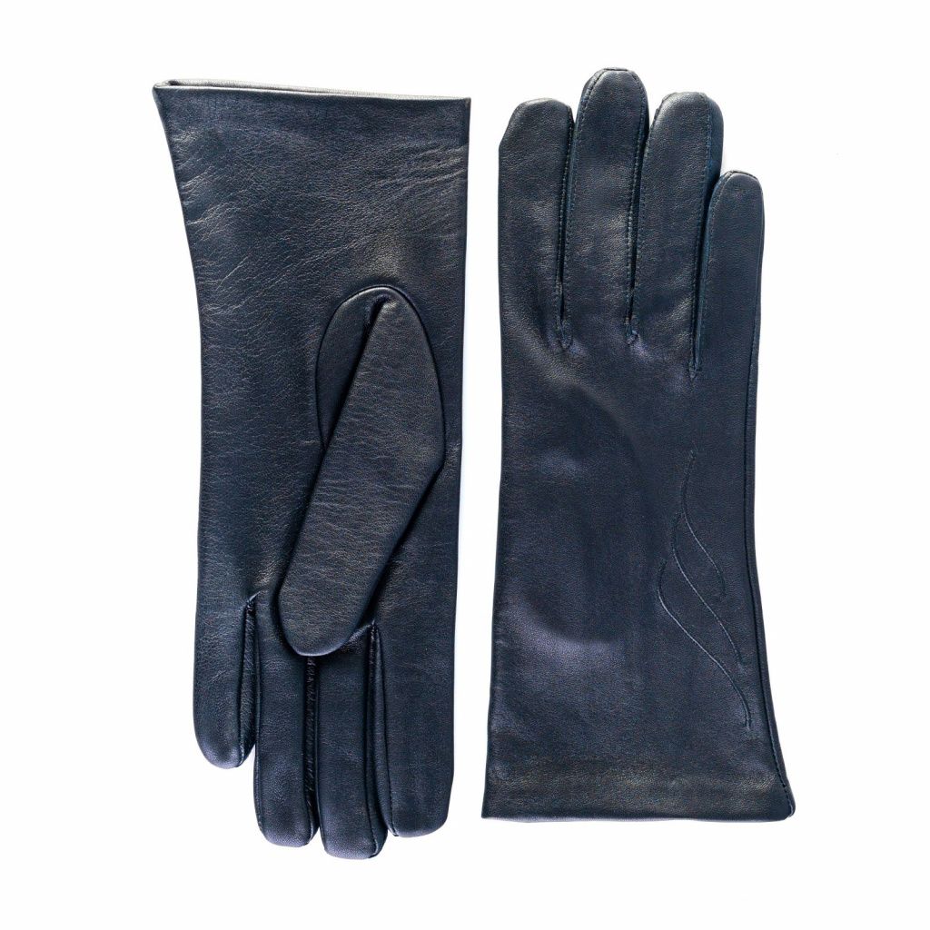 Women's Leather Gloves with Embroidery