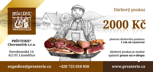 Gift voucher 2,000 CZK