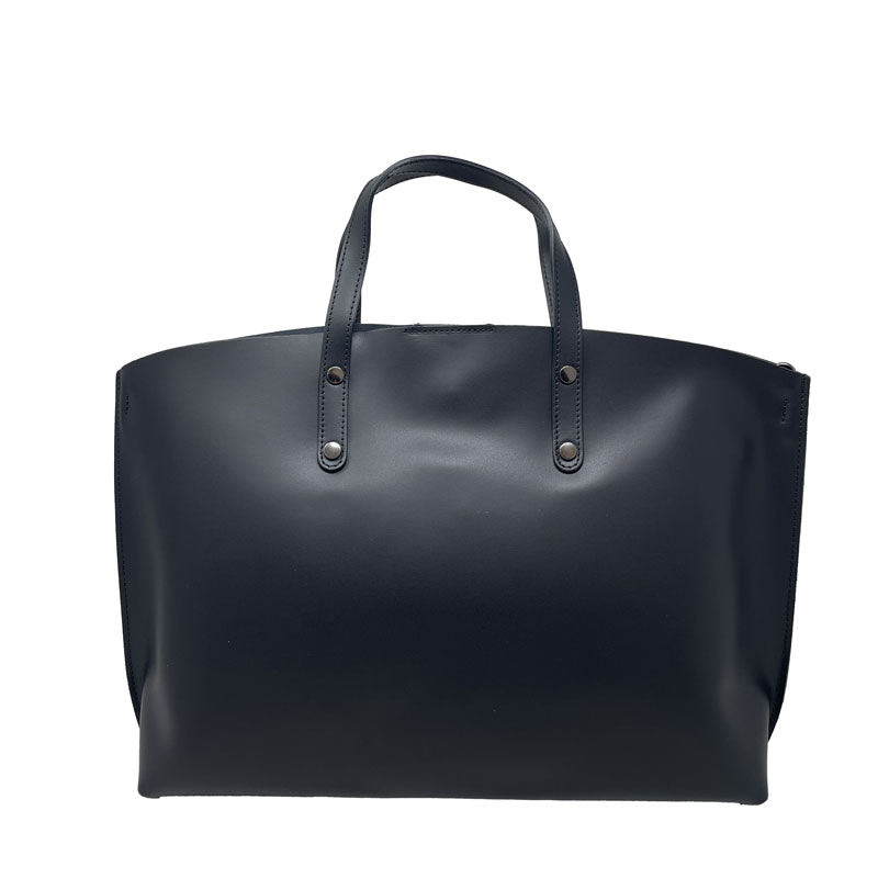 Large women's leather bag - 47x30x14 cm - 2094