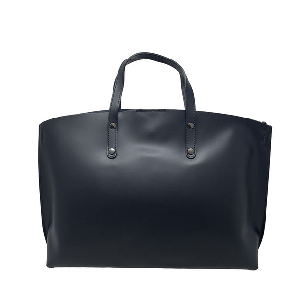Large women's leather bag - 47x30x14 cm - 2094