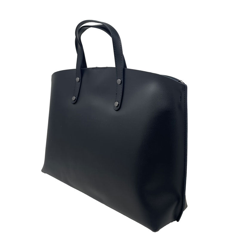 Large women's leather bag - 47x30x14 cm - 2094