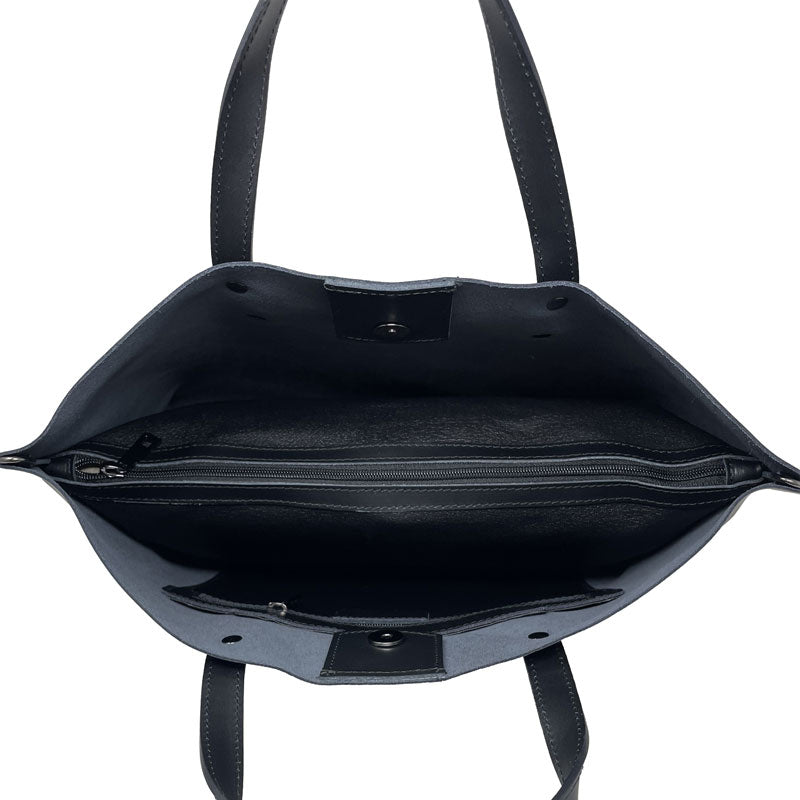 Large women's leather bag - 47x30x14 cm - 2094