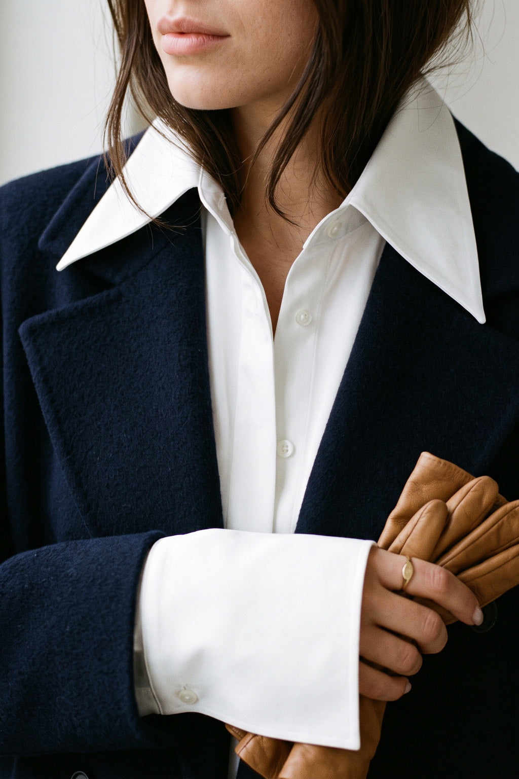 Elysa Shirt in Premium Stretch Cotton | CĀVA MAISON by Loreen Label Size: UNI / S - L, Colour: White