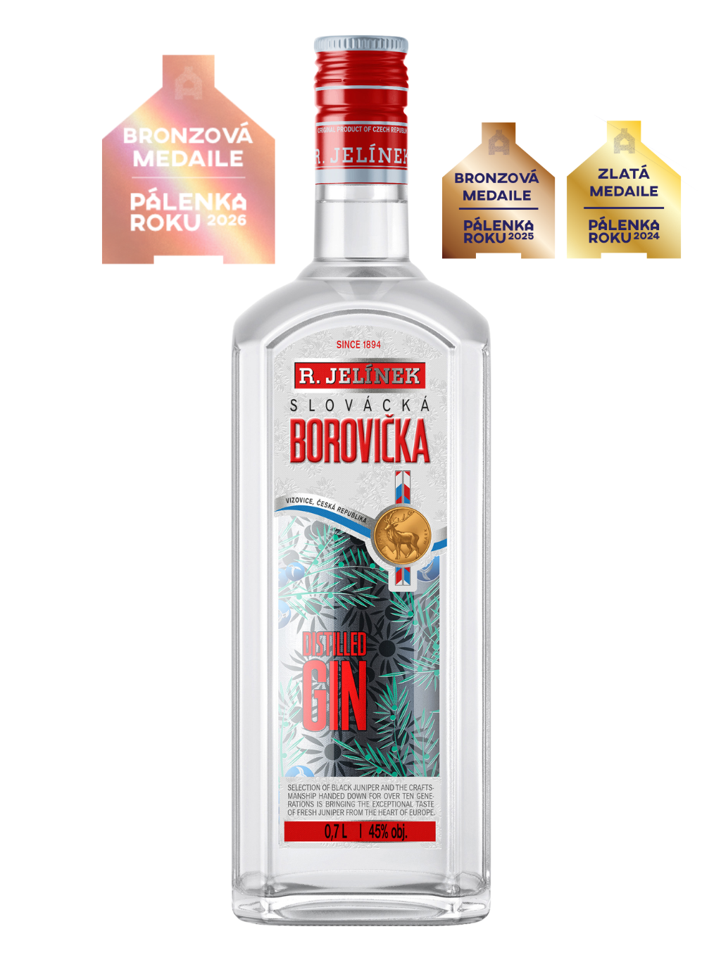 Slovácká Borovička 45% 0.7l