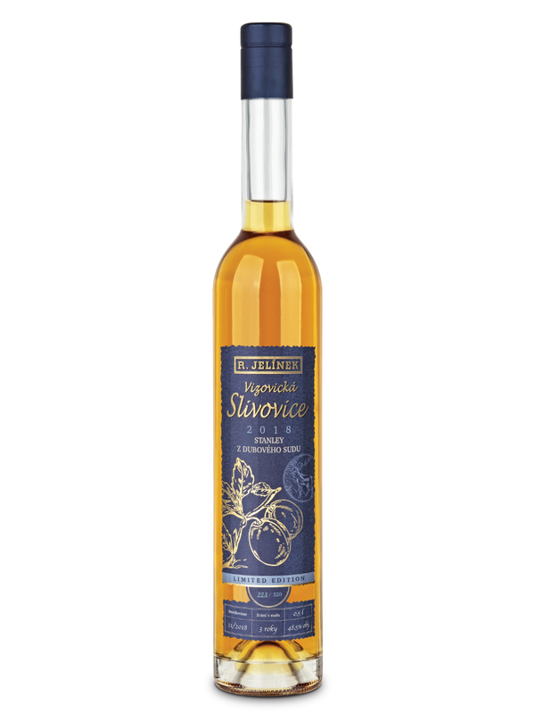 Vizovice Plum Brandy 2018 Stanley from French Oak Barrel 48.5% 0.5l
