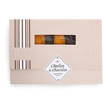 Basque chocolate and chili touron