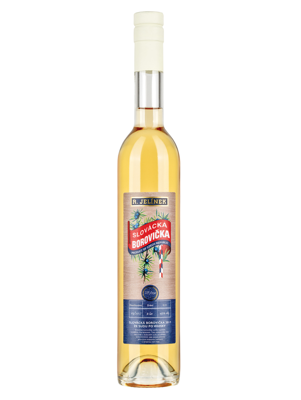 R. JELÍNEK Slovácká Borovička 2019 from Oak Barrel After Plum Brandy 45% 0.7l (EMPTY BOTTLE)