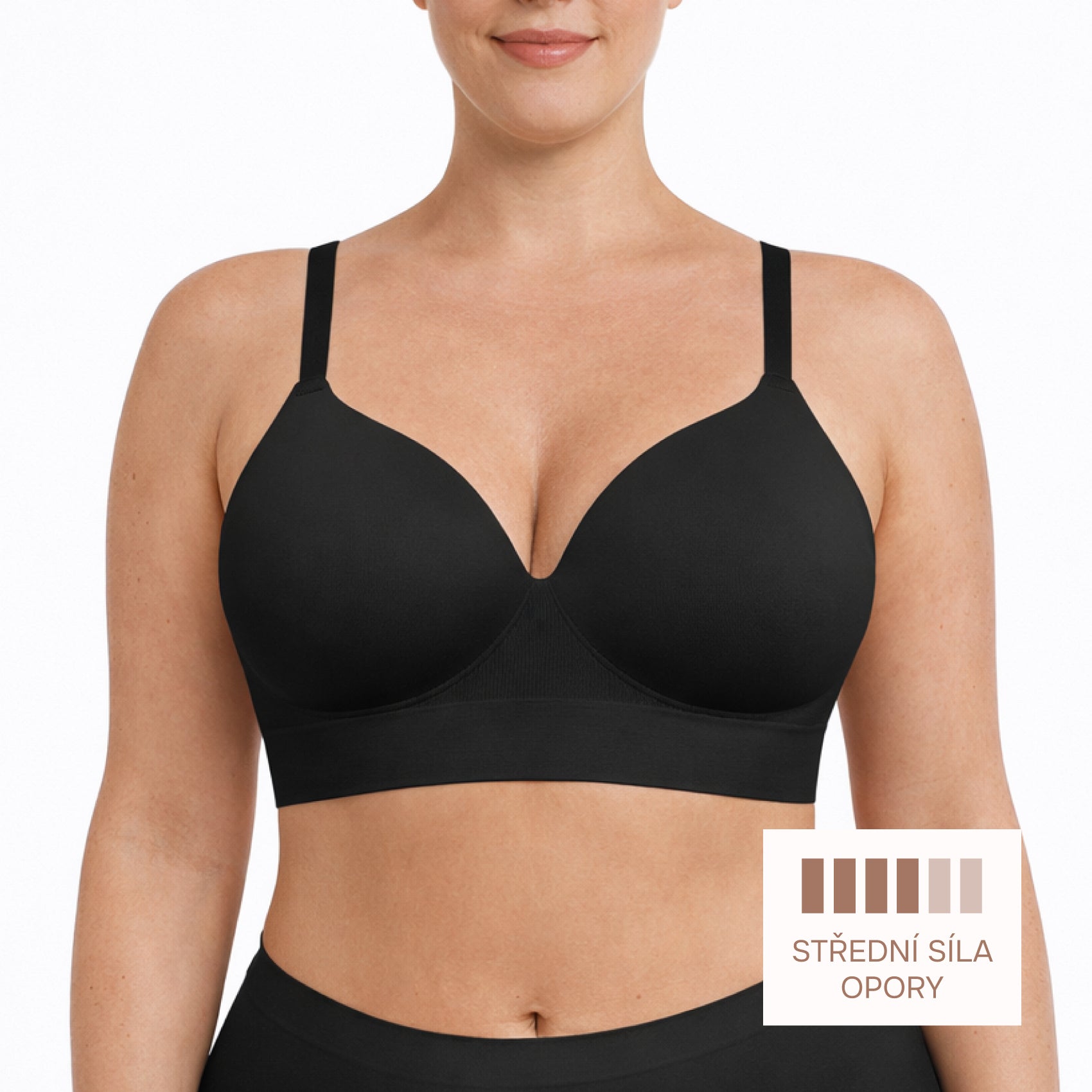 Seamless Shaping Bra Without Underwire, BLACK Size: 3XL