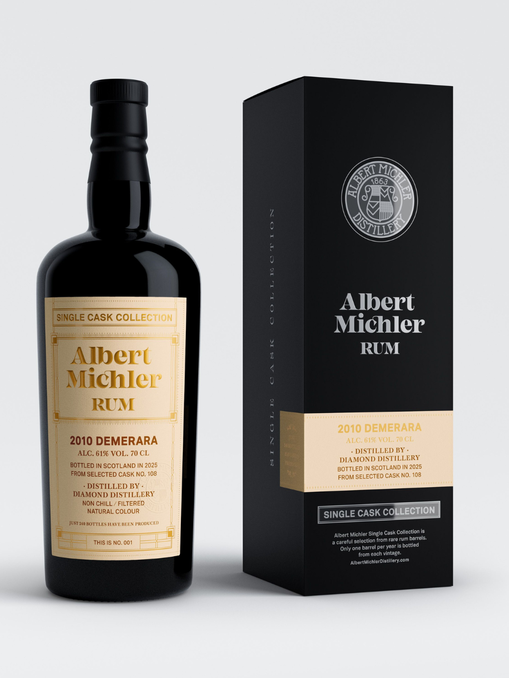 Albert Michler Single Cask Demerara 2010 61% 0.7l