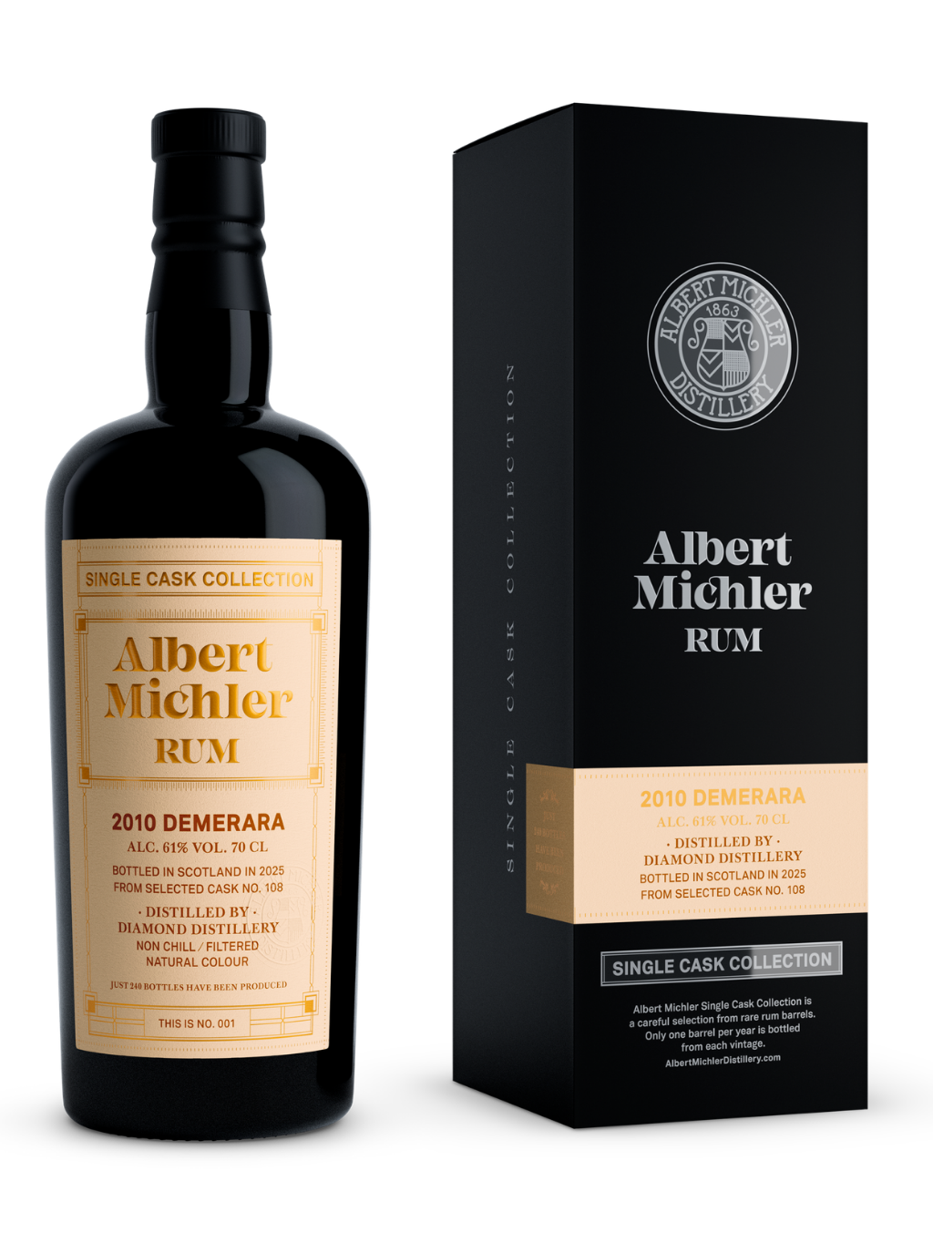 Albert Michler Single Cask Demerara 2010 61% 0.7l