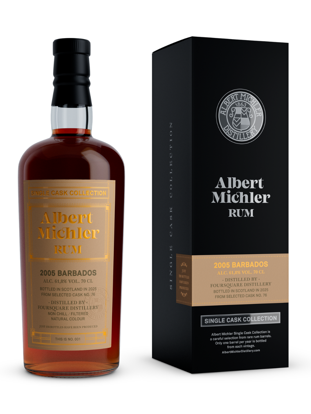 Albert Michler Single Cask Barbados 2005 61,8% 0,7l
