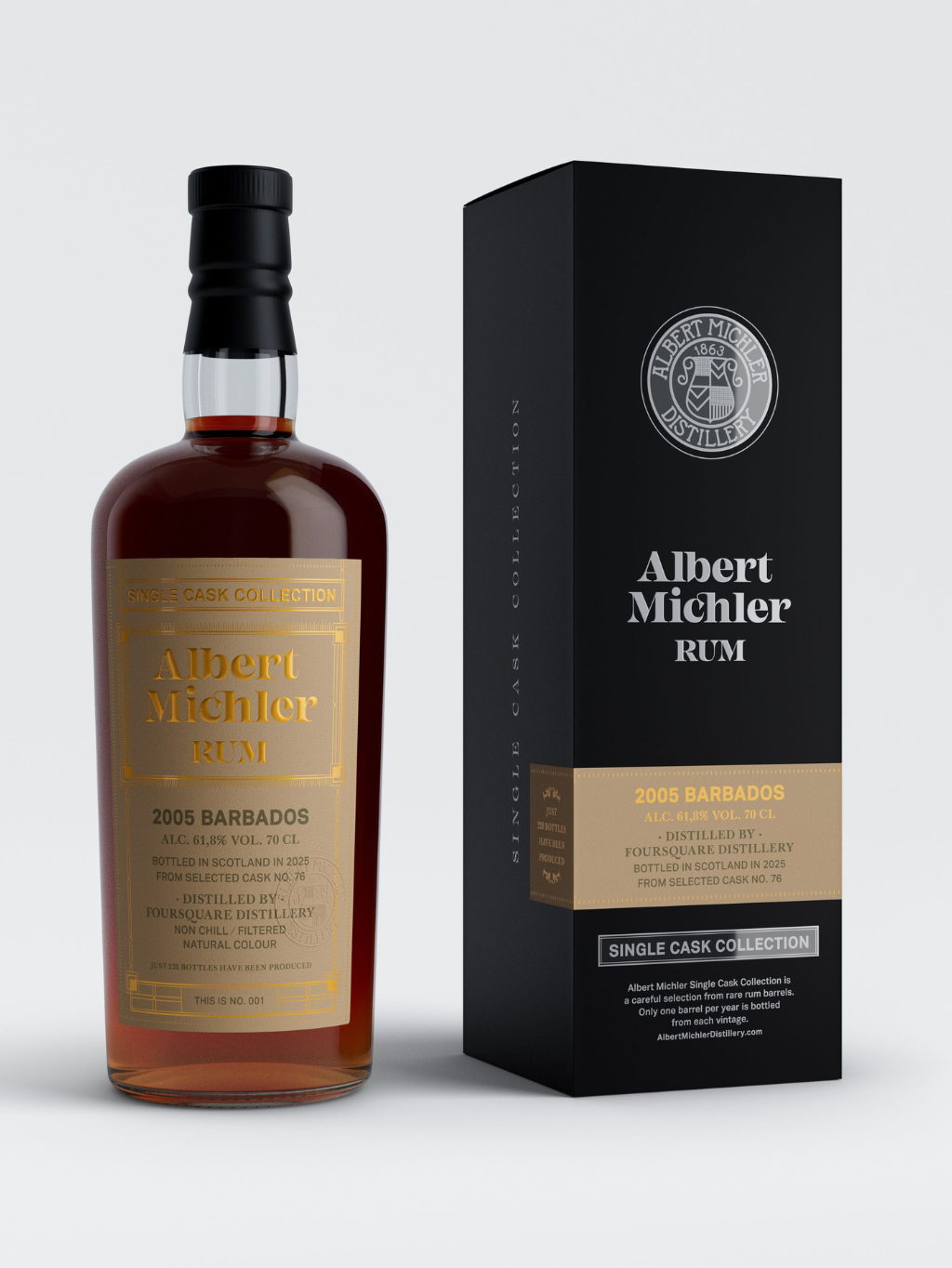 Albert Michler Single Cask Barbados 2005 61,8% 0,7l