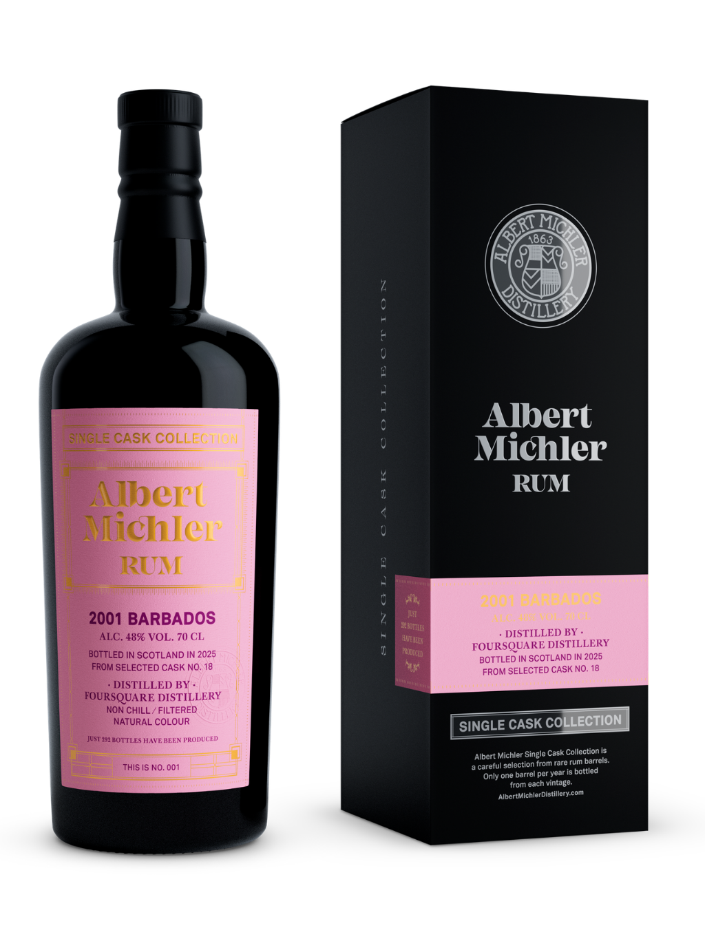 Albert Michler Single Cask Barbados 2001 48% 0.7l