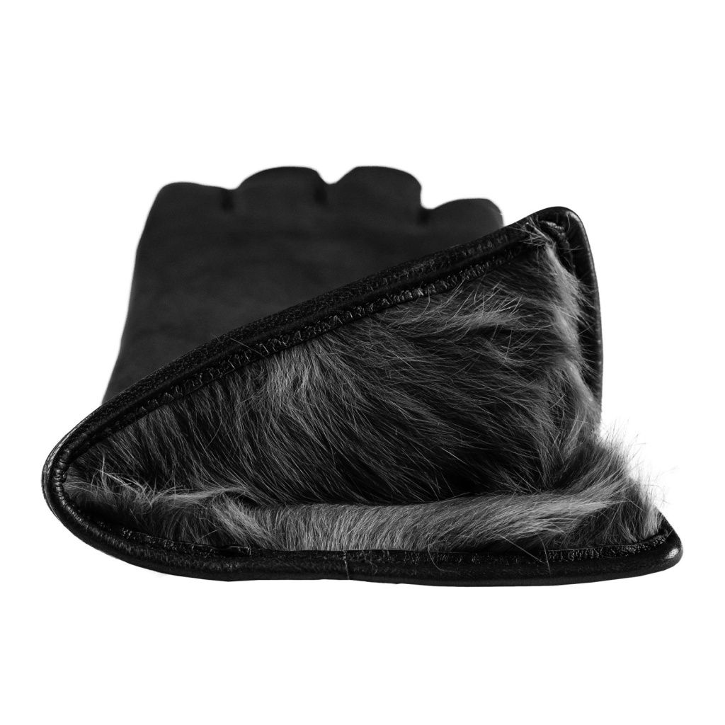 Warm Women's Gloves with Rabbit Lining
