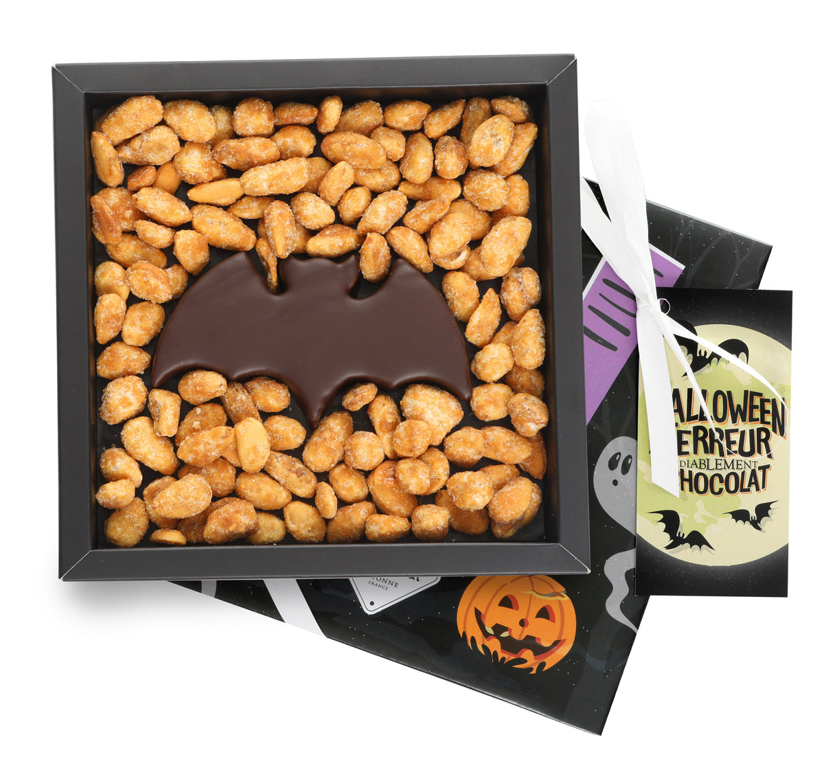Scatola di Pipistrello al Cioccolato Fondente di Halloween