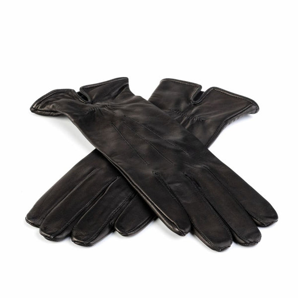Women's Leather Gloves with Slit and Thin Lining