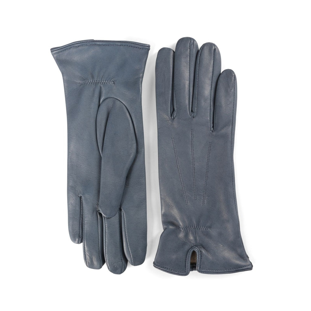 Women's Leather Gloves with Slit and Thin Lining