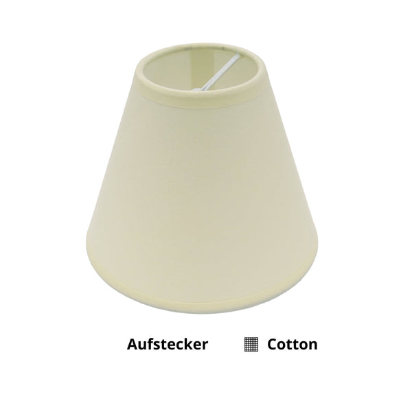 Various Top Lampshade – Ø14 or 16 cm - Cream - Cotton - Clip-On