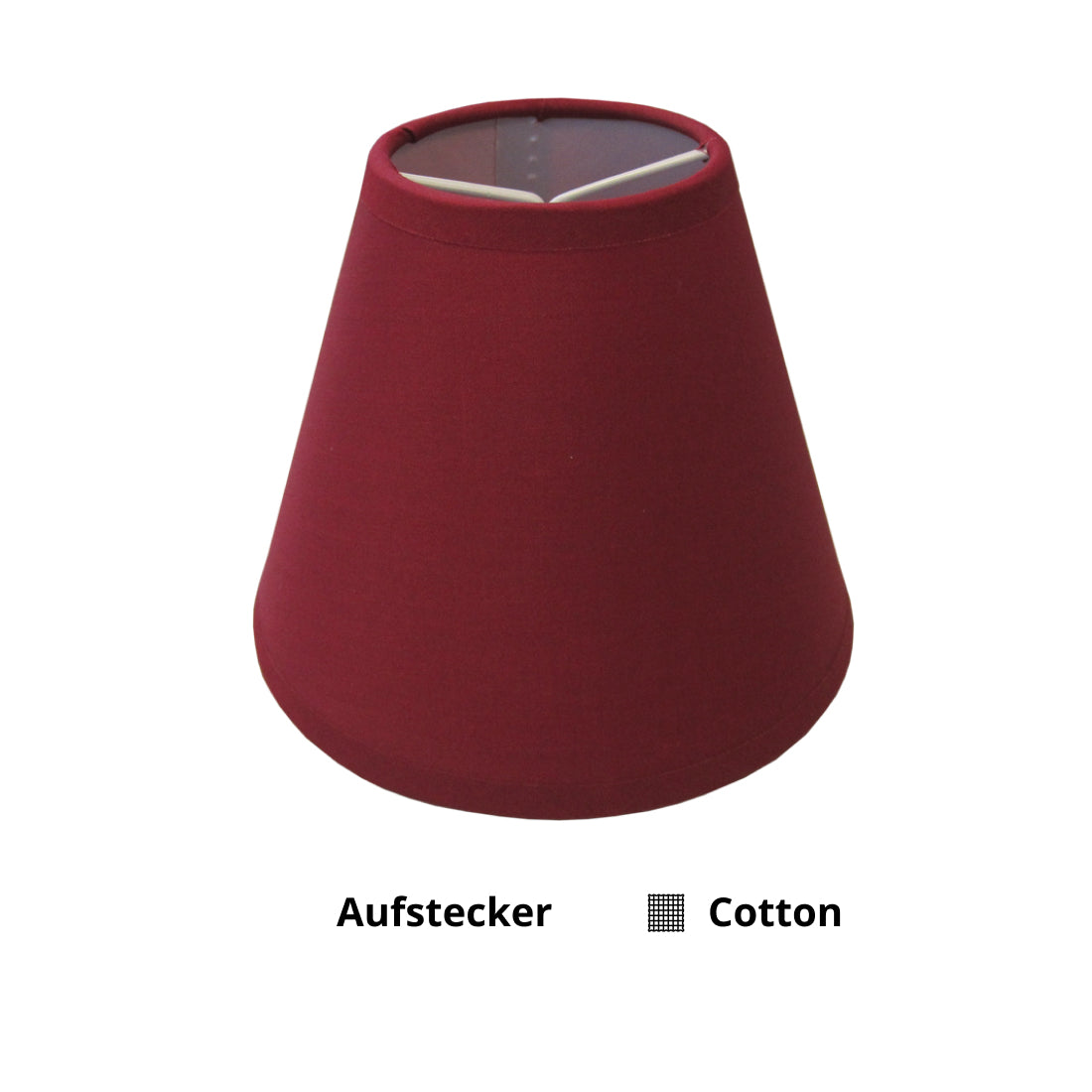 Various Lamp Shade Attachments – Ø14 cm - Red - Chintz