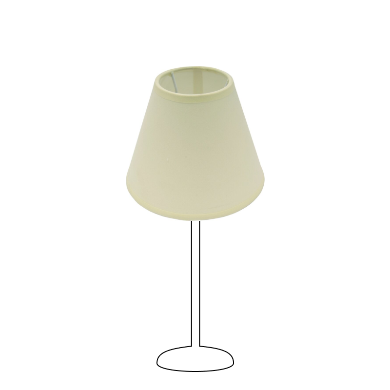 Various Top Lampshade – Ø14 or 16 cm - Cream - Cotton - Clip-On